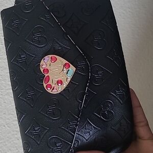 NWT Juicy Couture Black Bejeweled Wrislet/Clutch Bag